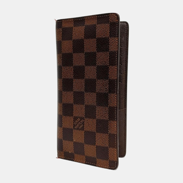 JAMES Damier Ebene Coated Canvas Brown Wallet