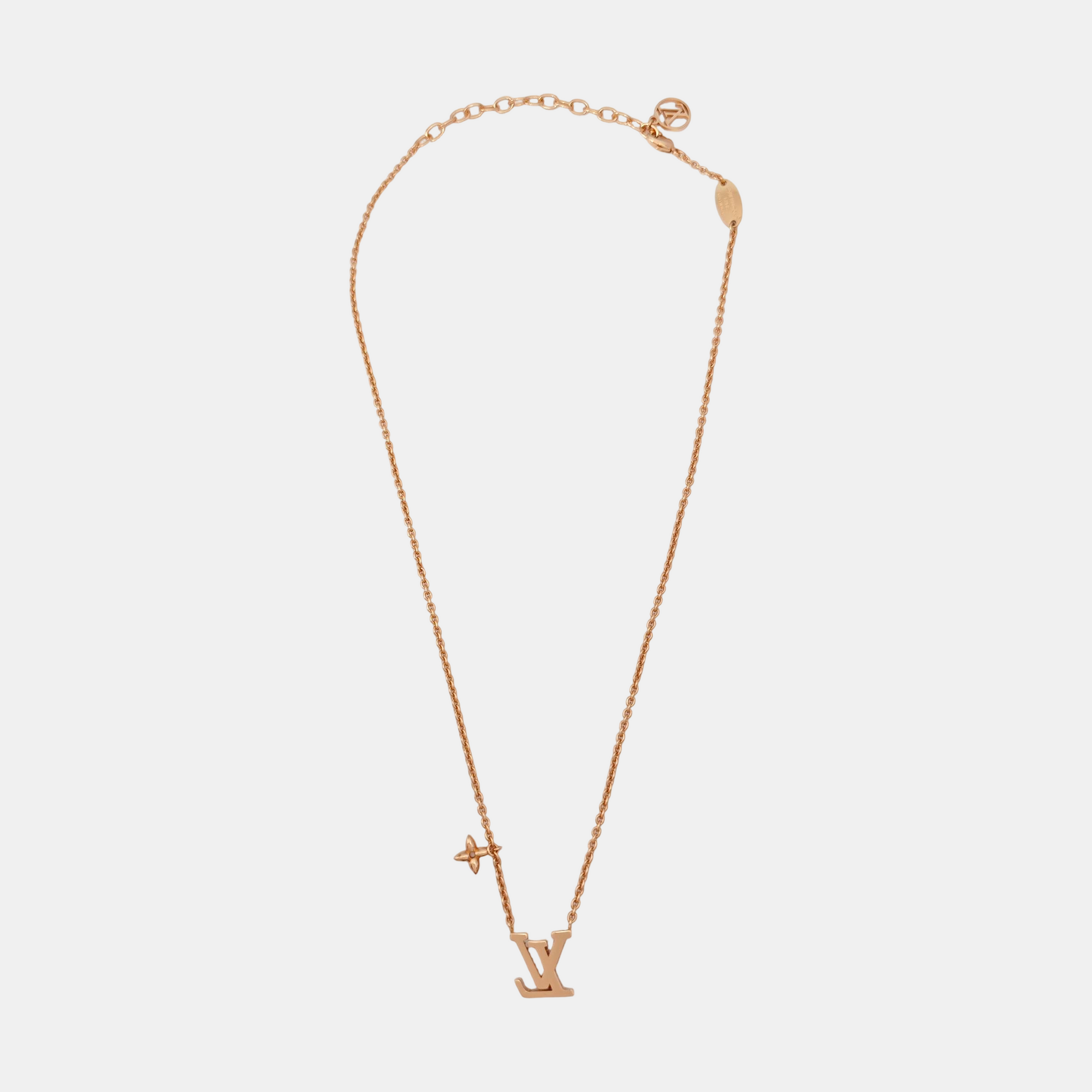 LV ICONIC Metal Rose Gold Necklace