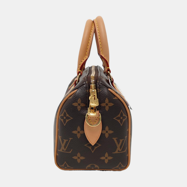 SPEEDY 20 Monogram Coated Canvas Brown