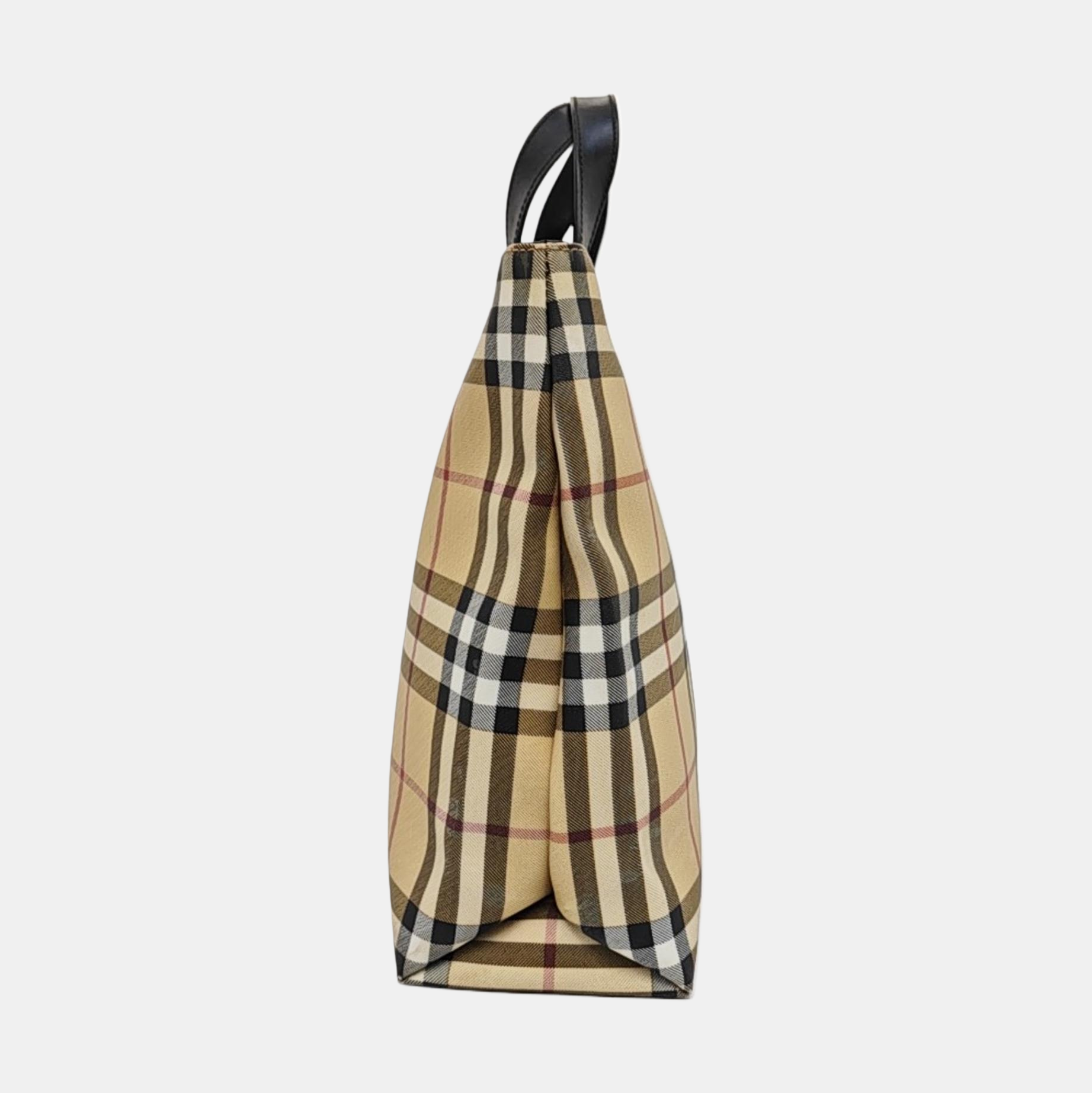 Coated Canvas Tote Bag Beige