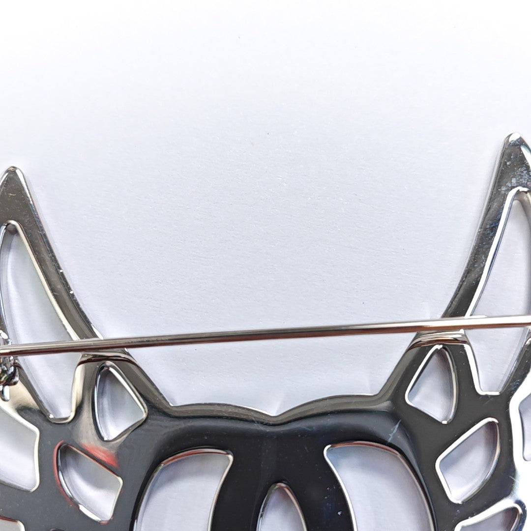 Metal Silver Brooch
