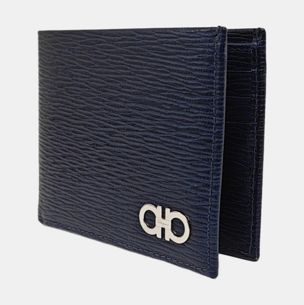 Authenticated pre-owned  Gancini Calfskin Blue Wallet - Wallet at Looply