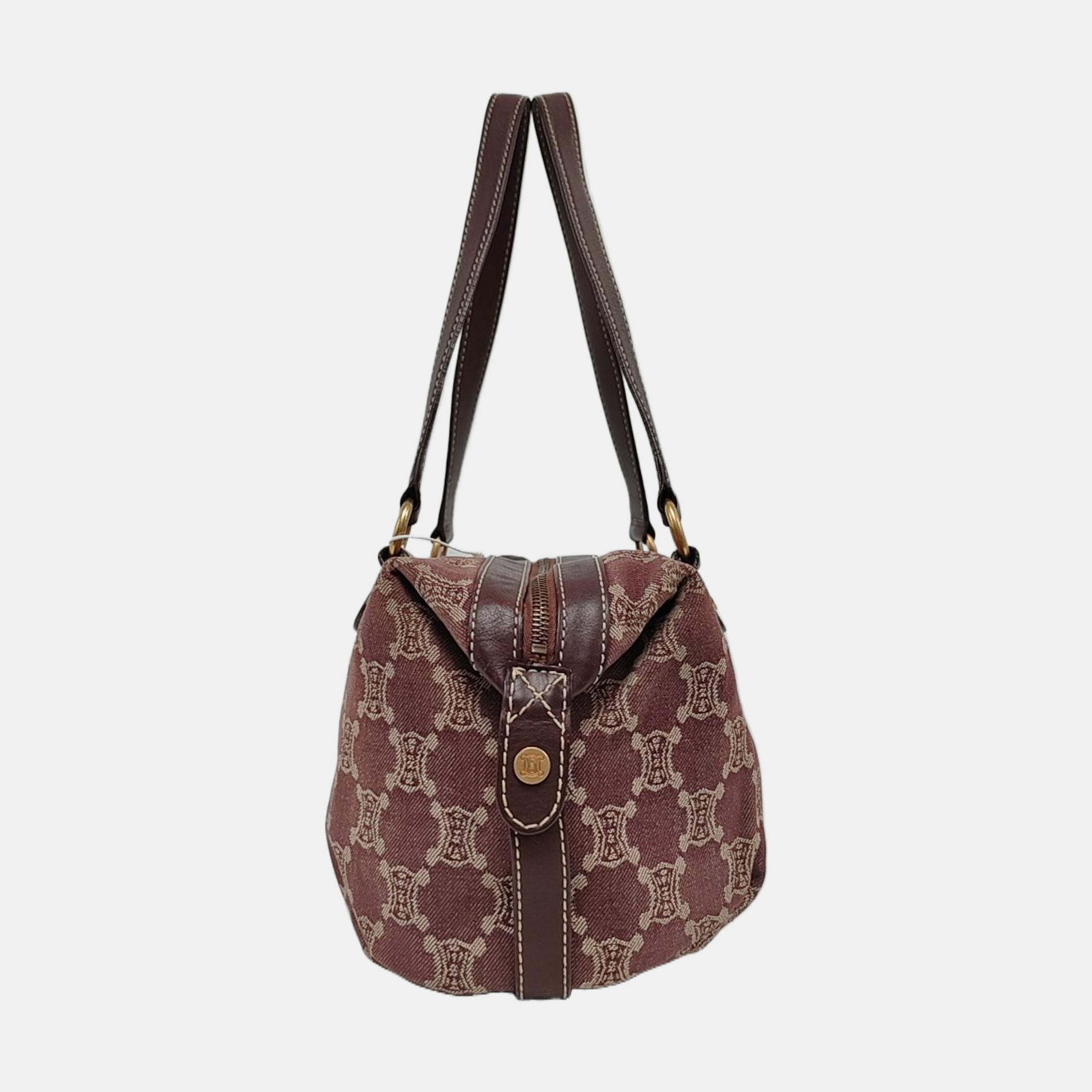 Canvas Top Handle Bag Purple