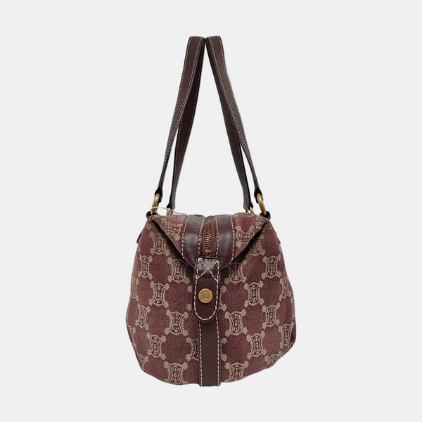 Canvas Top Handle Bag Purple