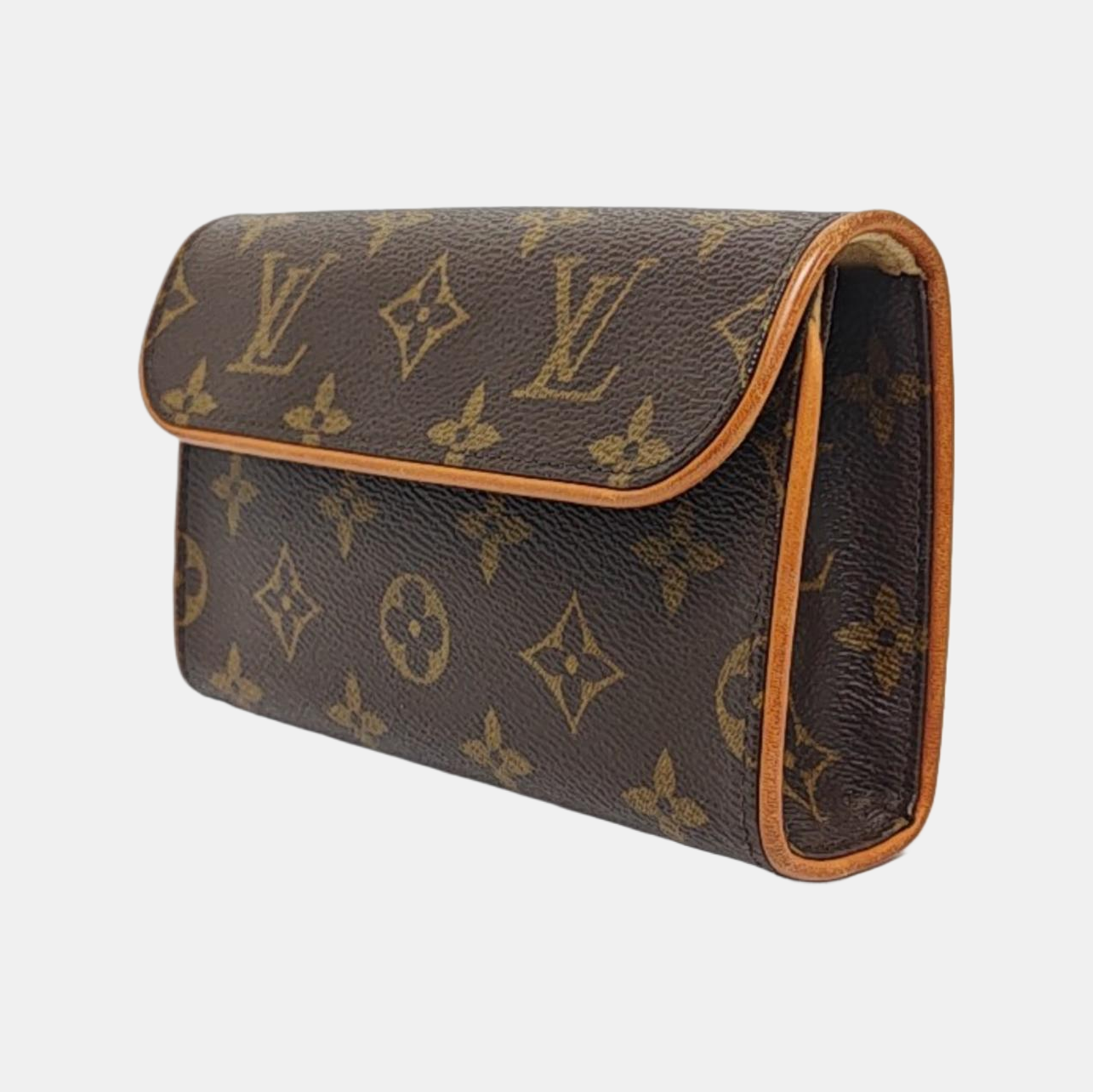 FLORENTINE Monogram Coated Canvas Brown