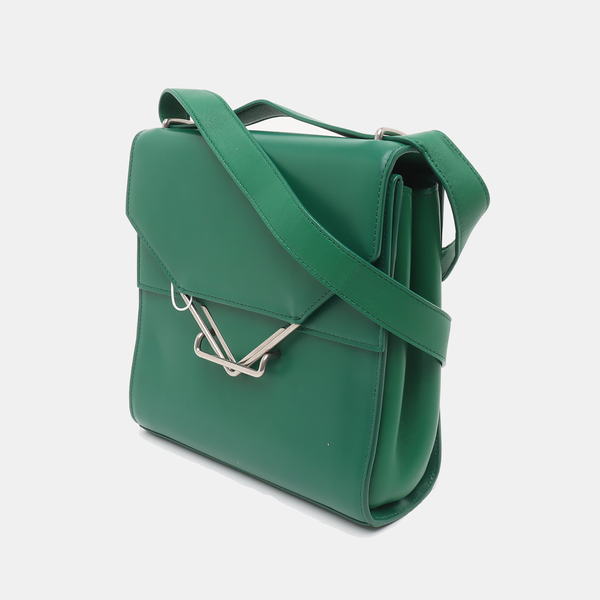 The Clip Calfskin Green
