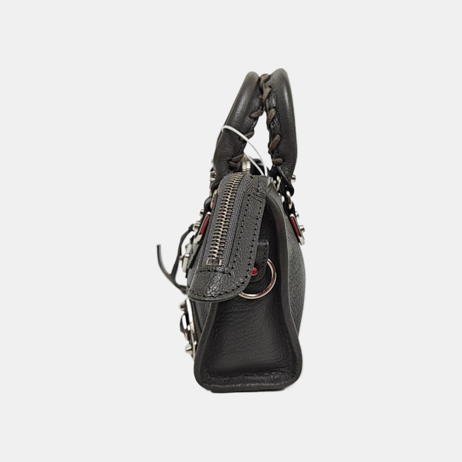 Classic Metallic Edge City Calfskin Gray