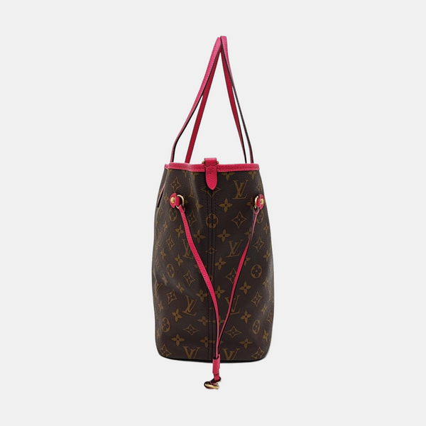 NEVERFULL INSIDE OUT MM Monogram Coated Canvas Brown