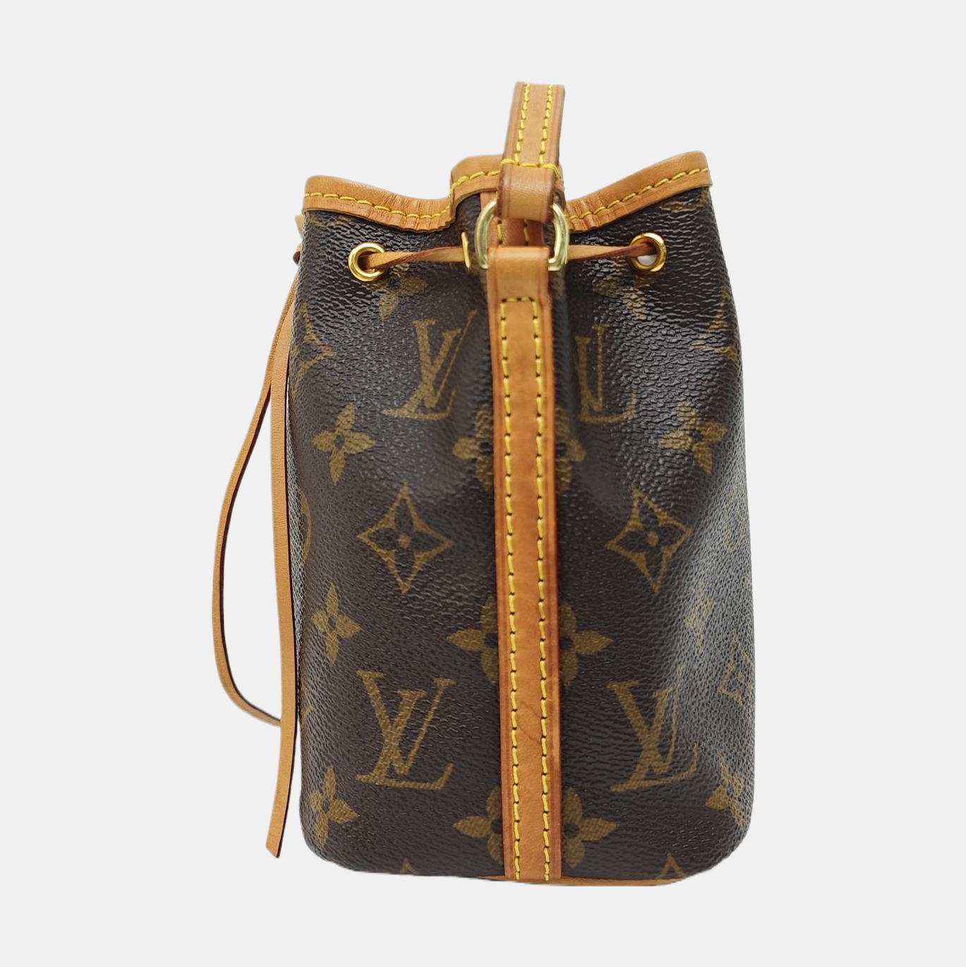 NÉONOÉ Nano Monogram Coated Canvas Brown