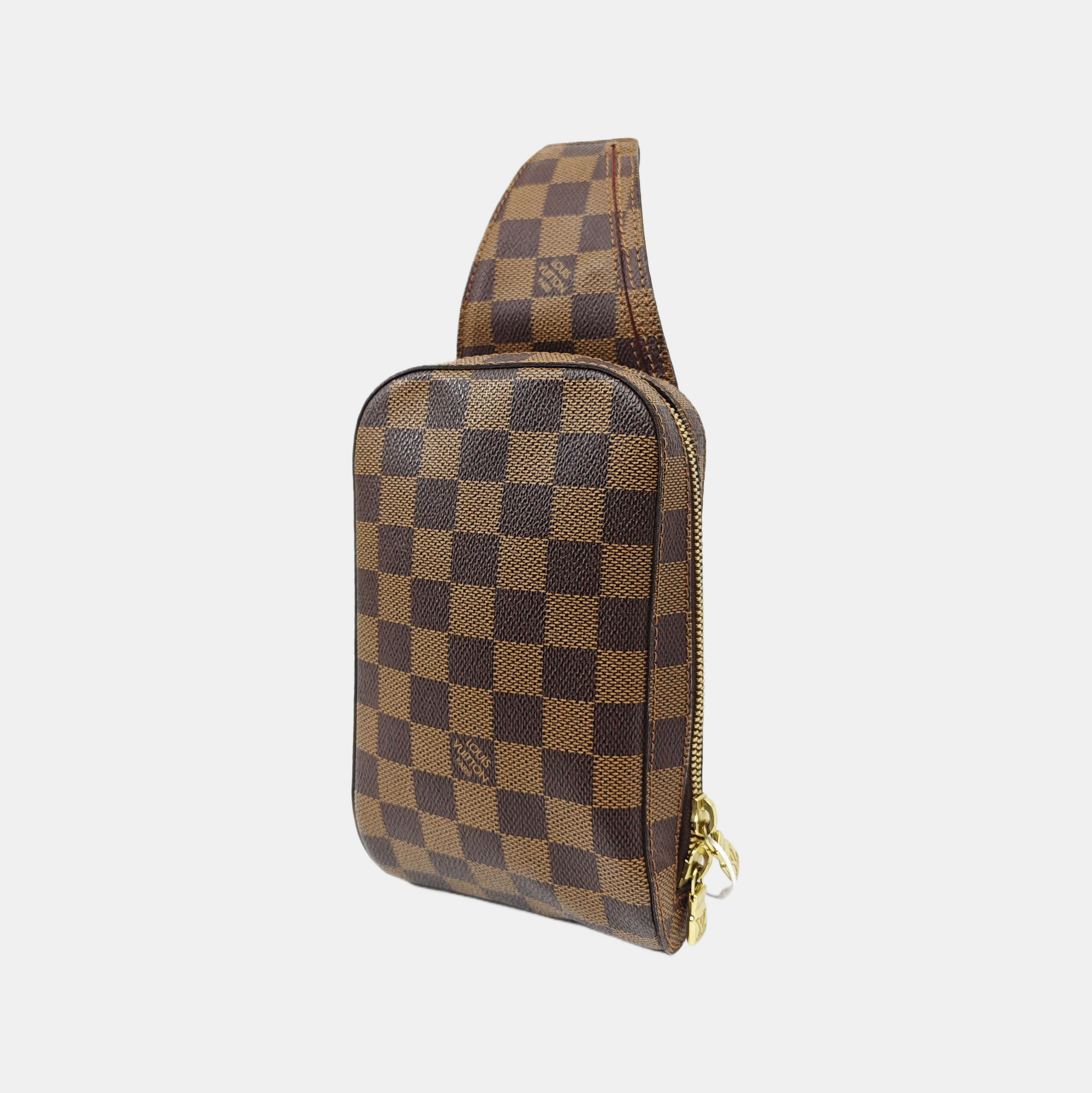 GÉRONIMOS Damier Ebene Coated Canvas Brown