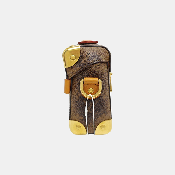 TRUNK Monogram Coated Canvas Brown