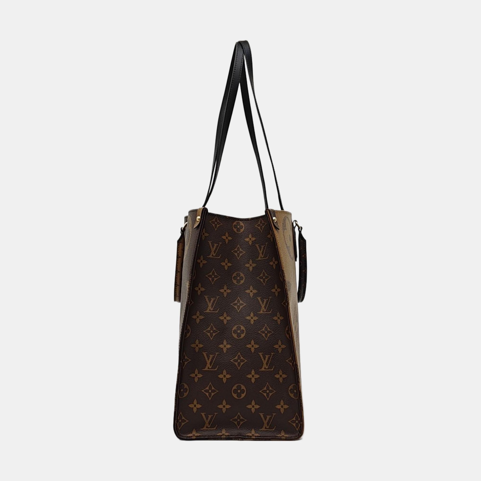 ONTHEGO GM Monogram Coated Canvas Brown