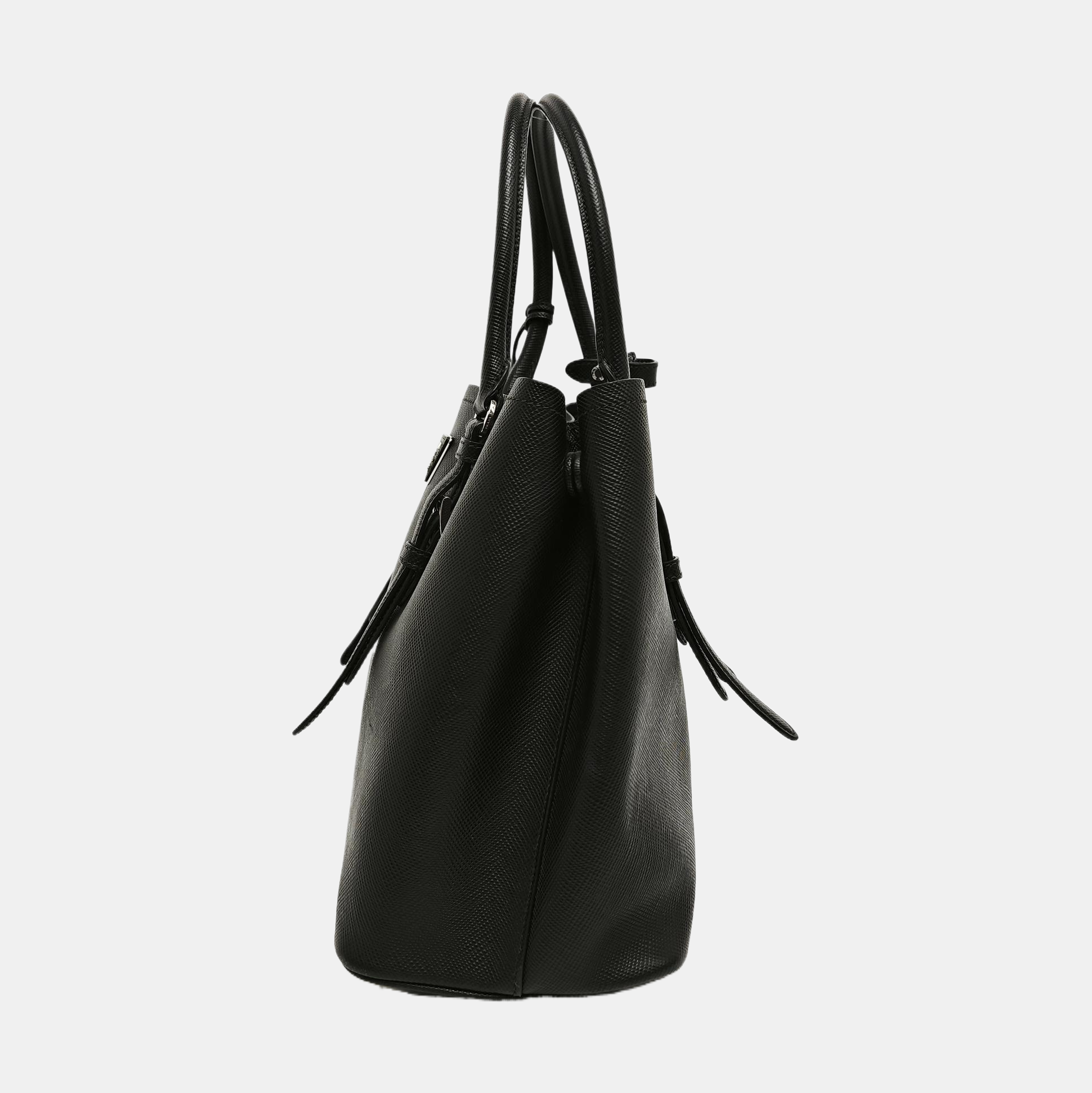 Double Medium Calfskin Black