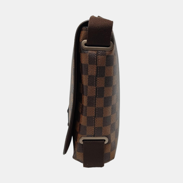BROOKLYN PM Damier Ebene Coated Canvas Brown
