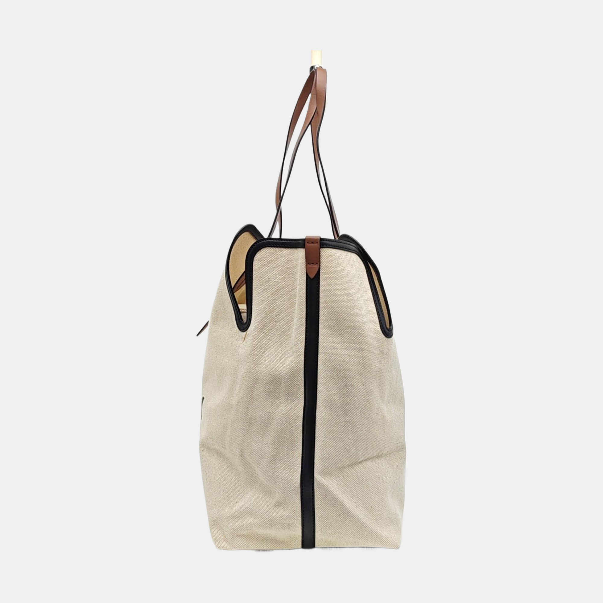 The Belt Large Canvas Beige