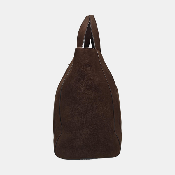 Suede Tote Bag Brown
