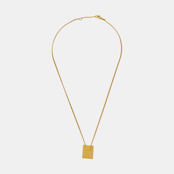 ALPHABET Brass Gold Necklace