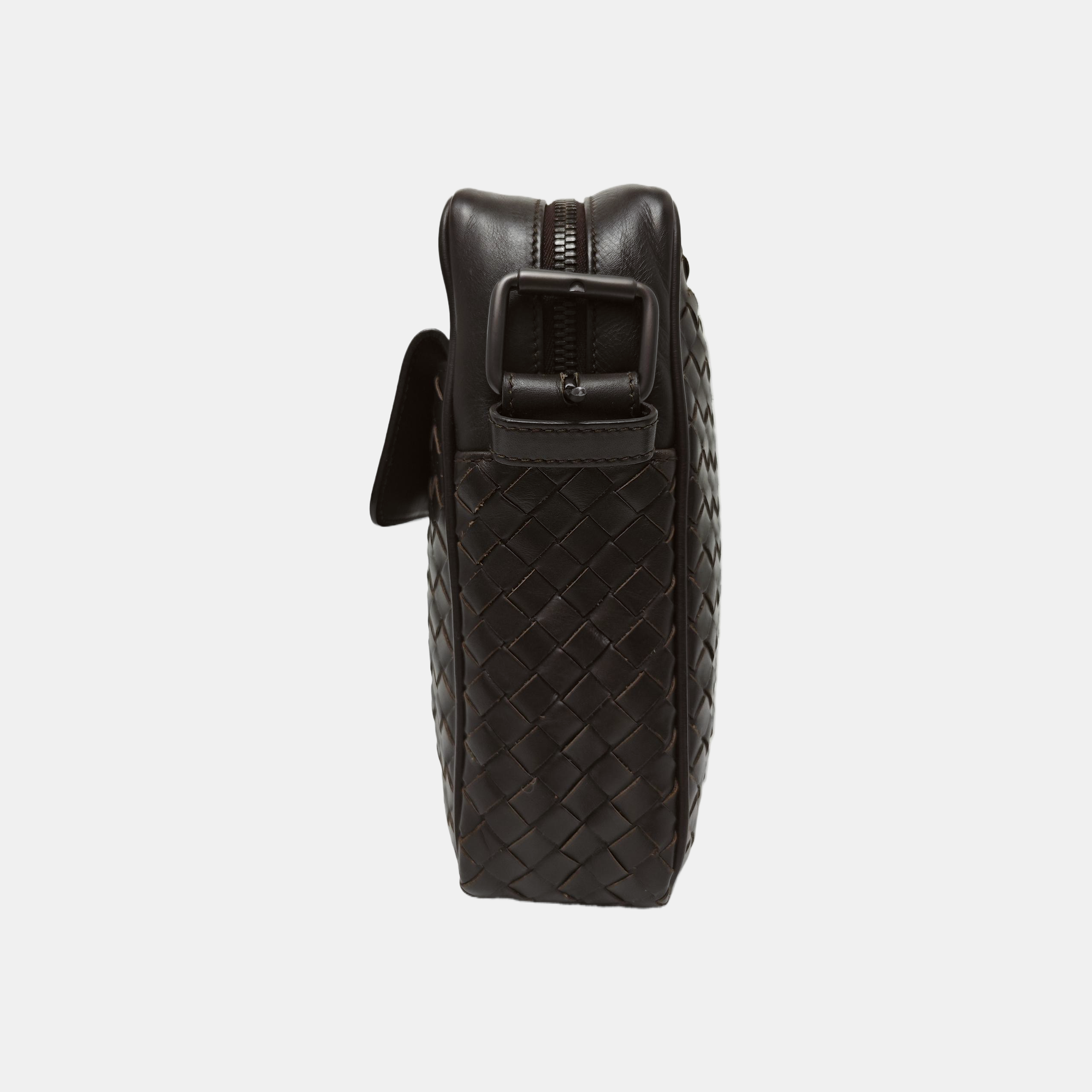Calfskin Crossbody Bag Brown