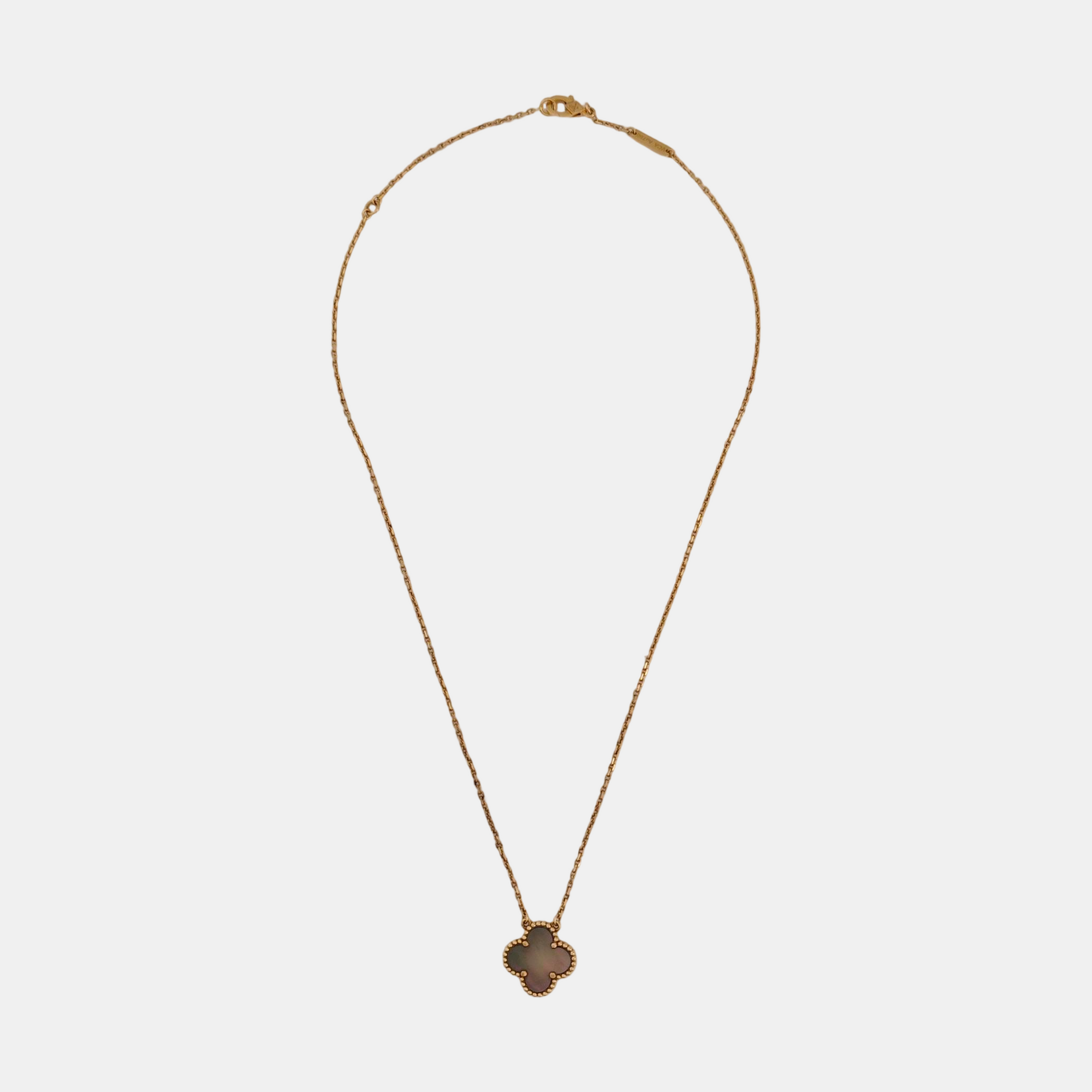 Vintage Alhambra 18k Rose Gold Necklace