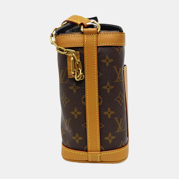 MILK BOX Monogram Coated Canvas Brown