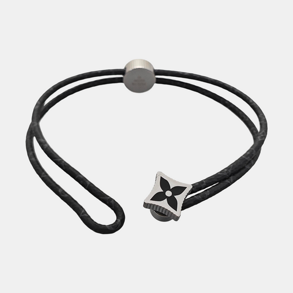 Coated Canvas Black Bangle