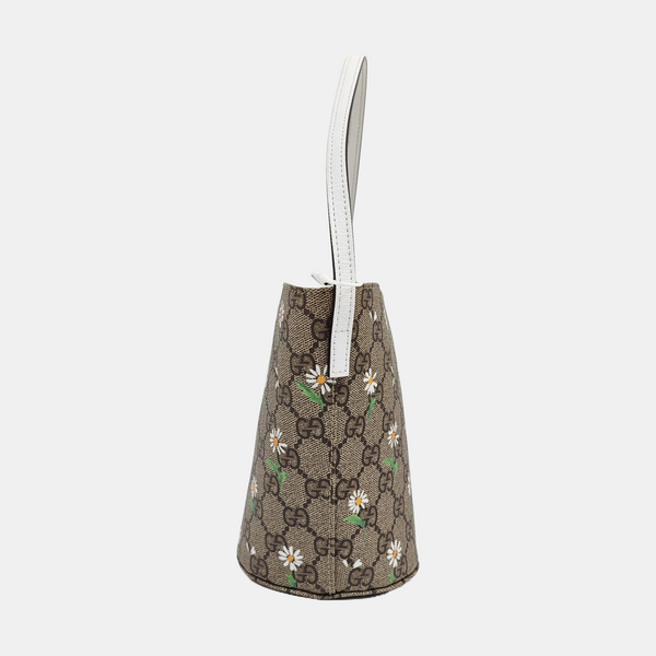 Monogram Coated Canvas Bucket Bag Beige