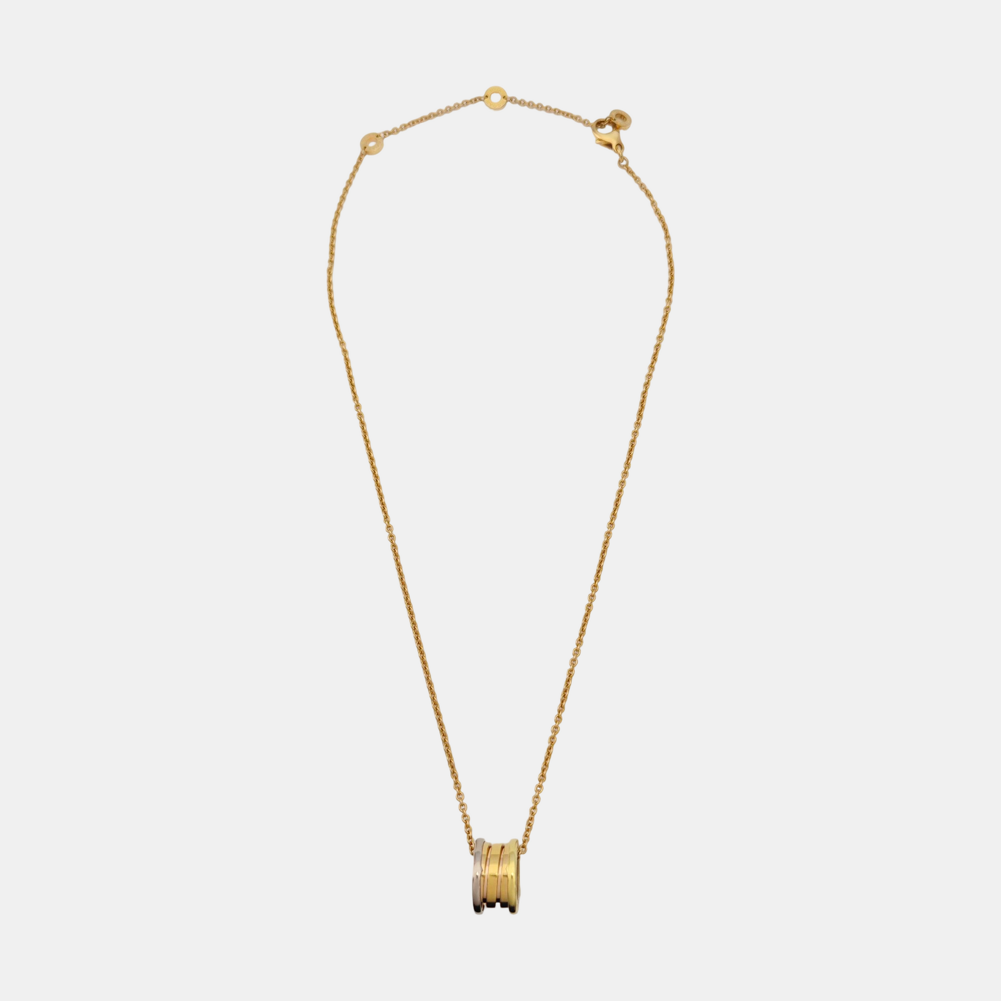 B.ZERO1 18k White Gold Rose Gold Necklace