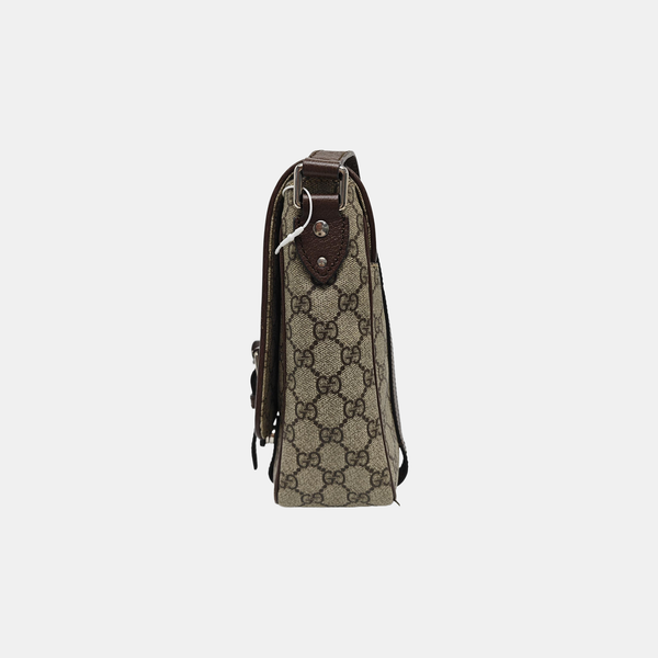 Monogram Coated Canvas Shoulder Bag Brown