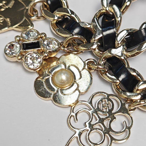 Metal Black Brooch