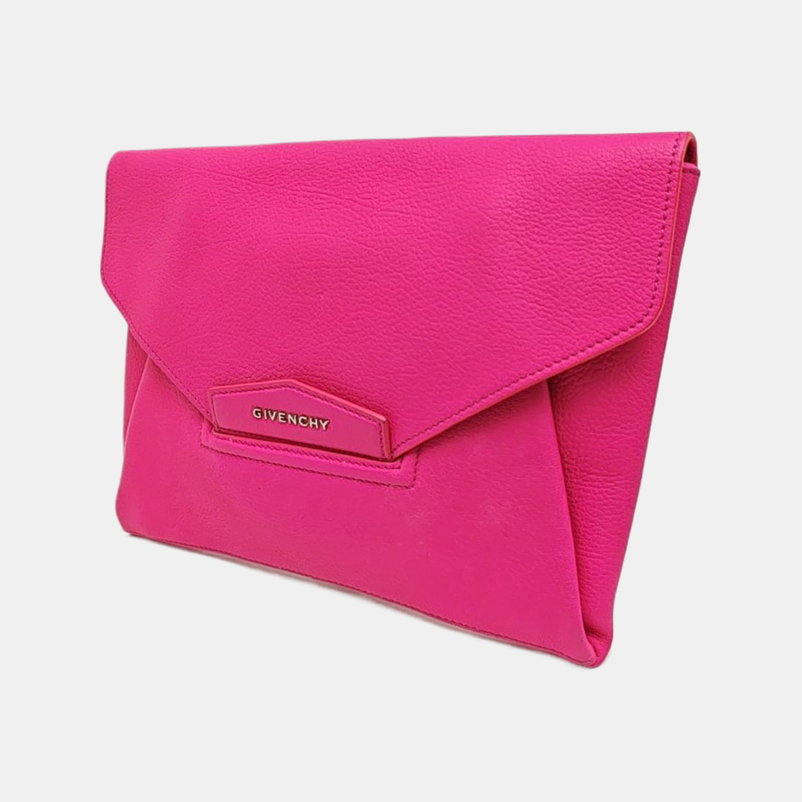 Calfskin Clutch Red