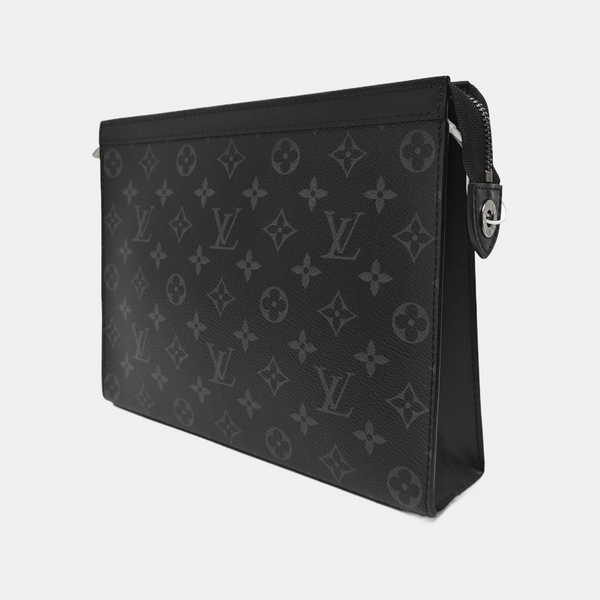 Pochette Voyag MM Monogram Coated Canvas Black