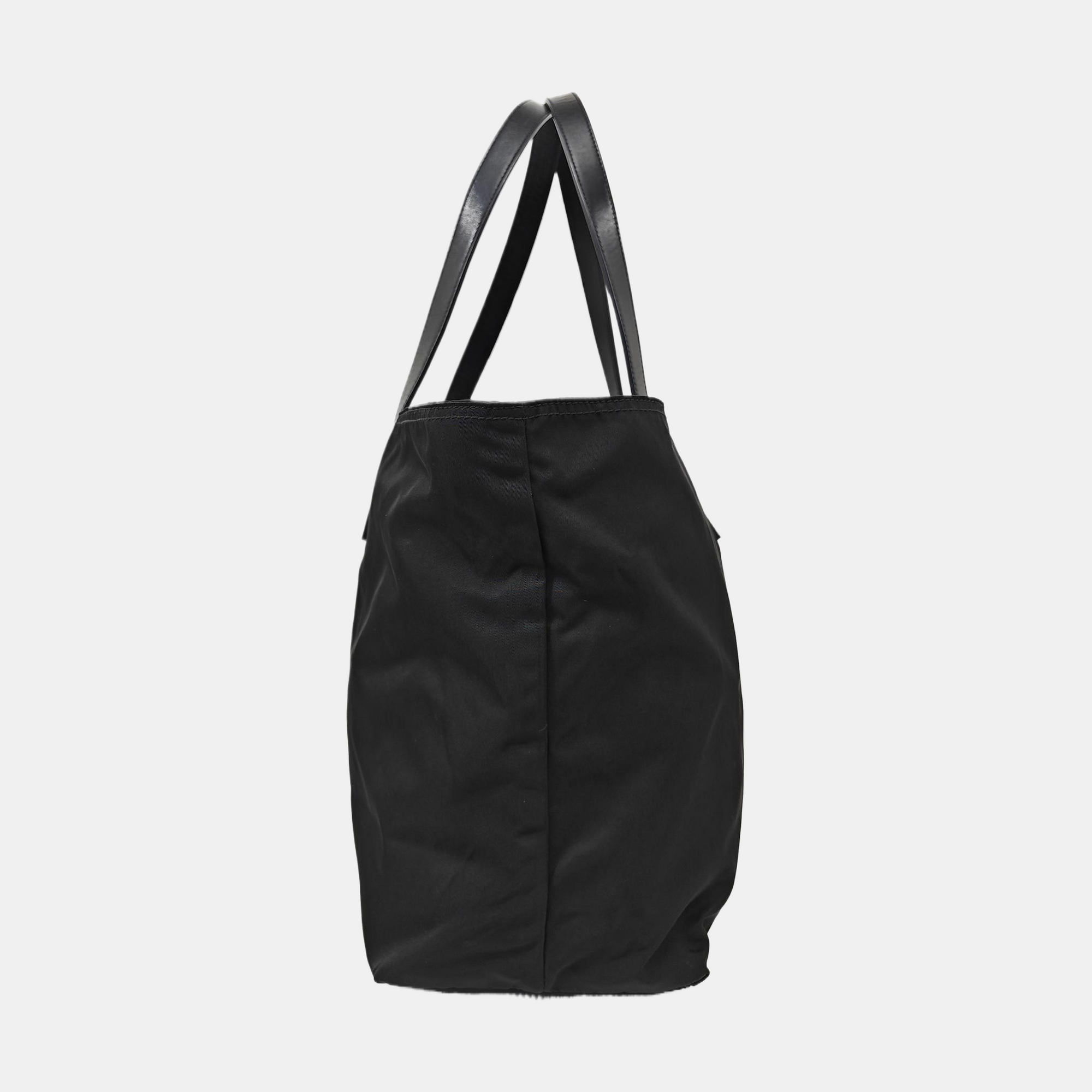 Nylon Tote Bag Black