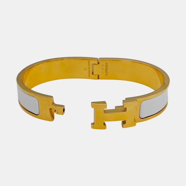 Clic H Metal Gold Bangle