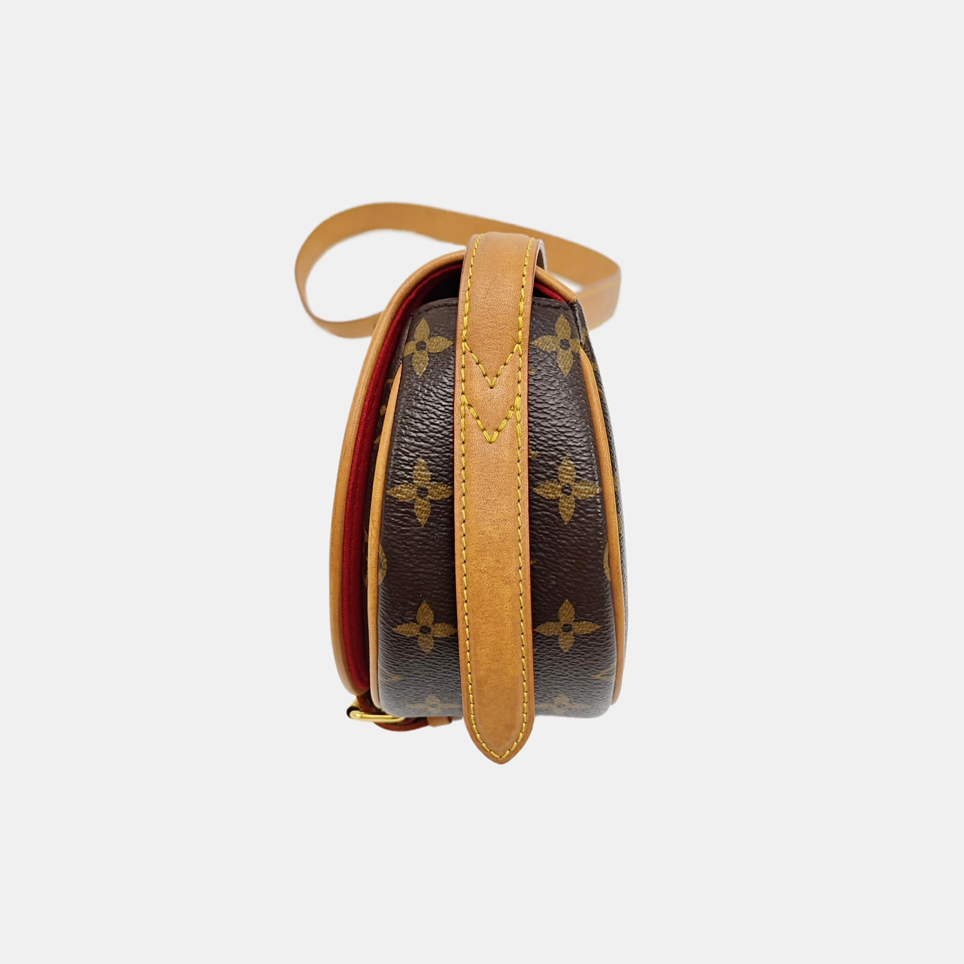 TAMBOURINE Monogram Coated Canvas Brown