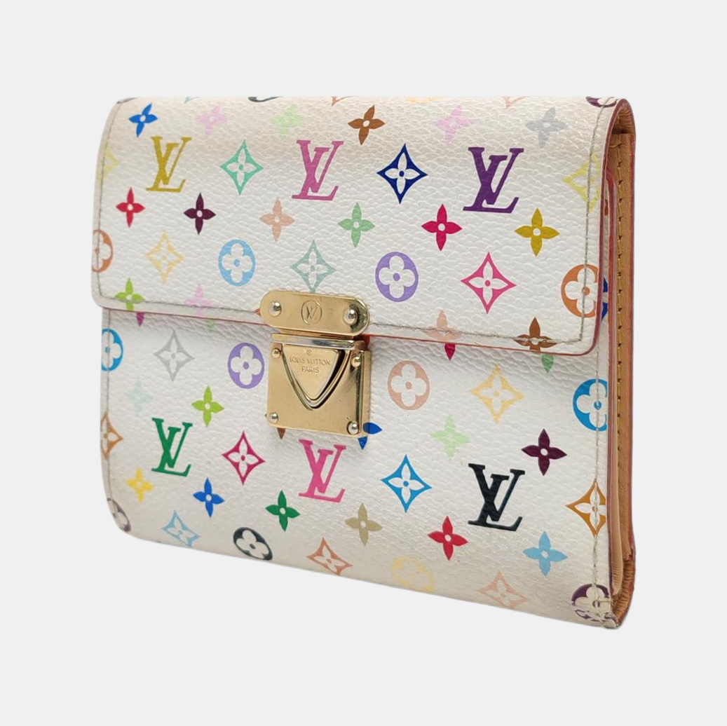 LV × TM KOALA Monogram Coated Canvas White Wallet