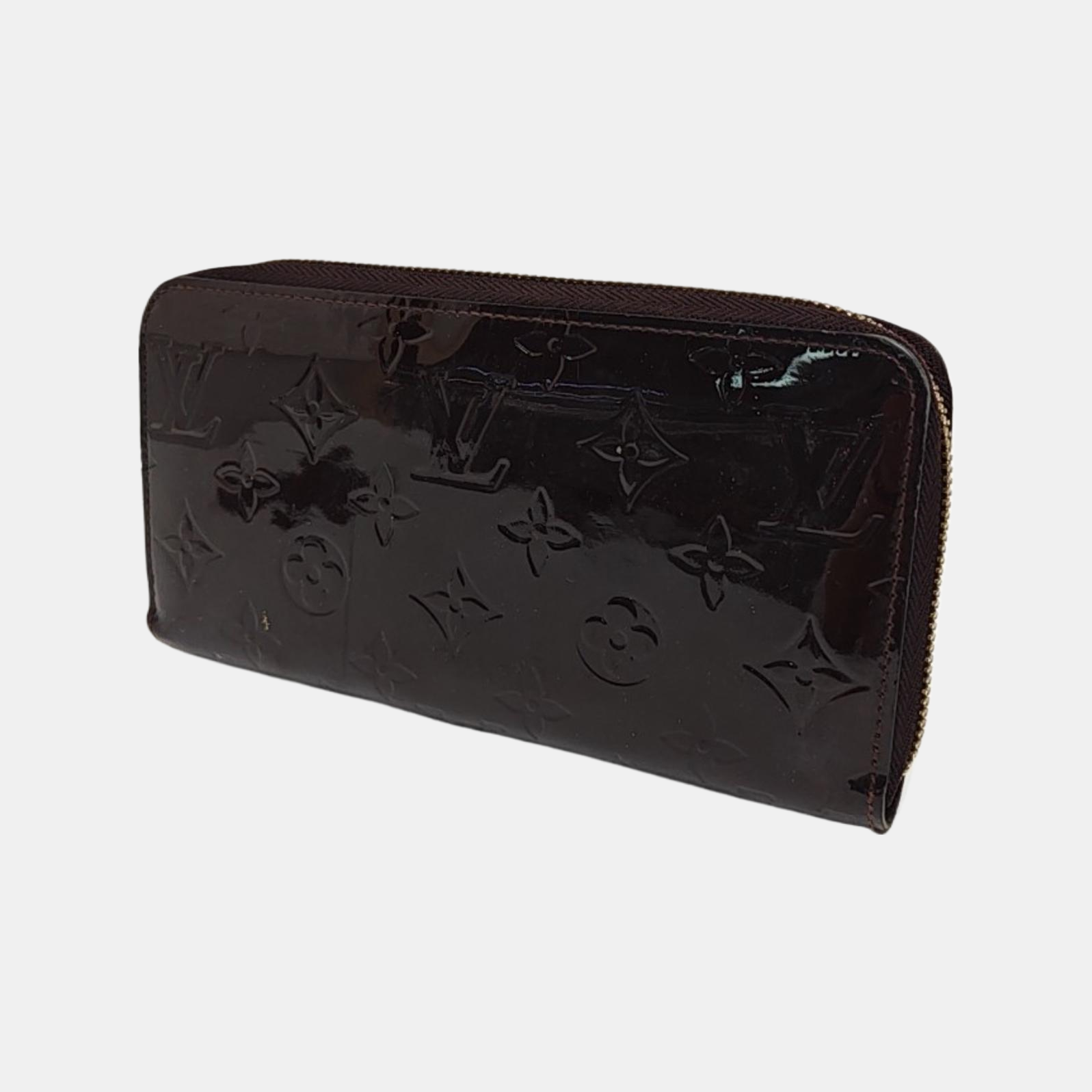 SARAH Monogram Patent Leather Red Wallet