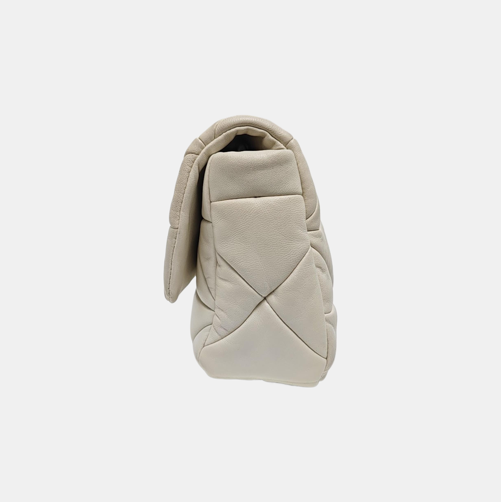 System Quilted Lambskin White