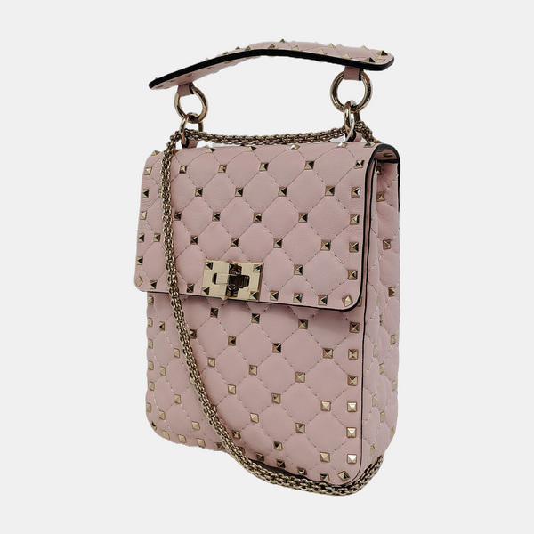 Quilted Calfskin Shoulder Bag Pink
