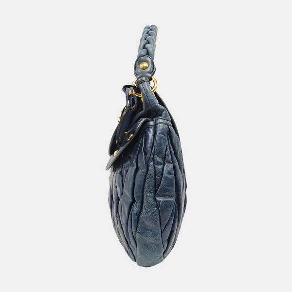 Miu Coffer Calfskin Blue