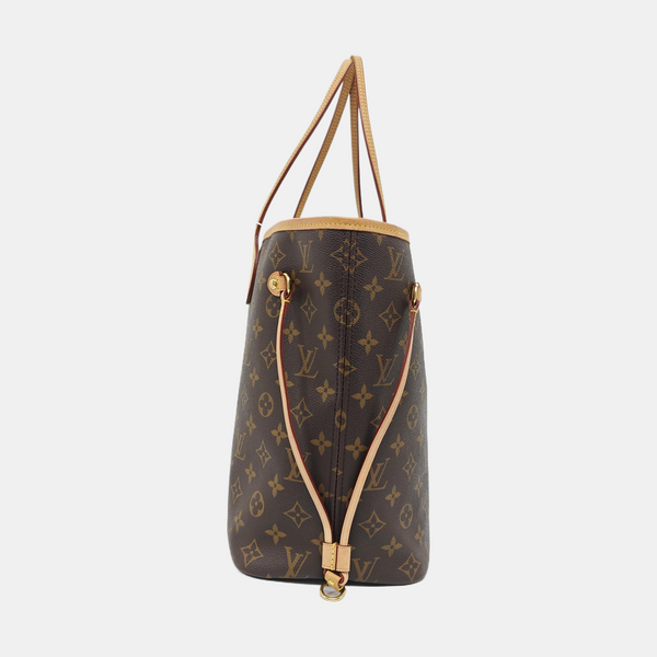 NEVERFULL MM Monogram Coated Canvas Brown