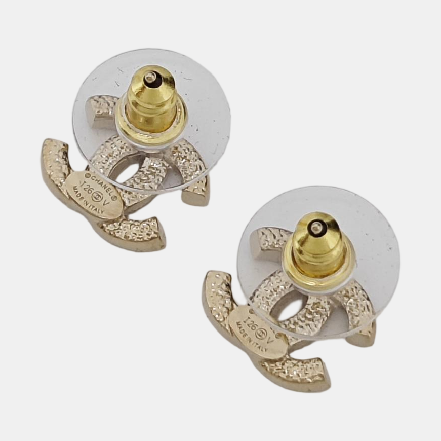Metal Gold Stud Earrings