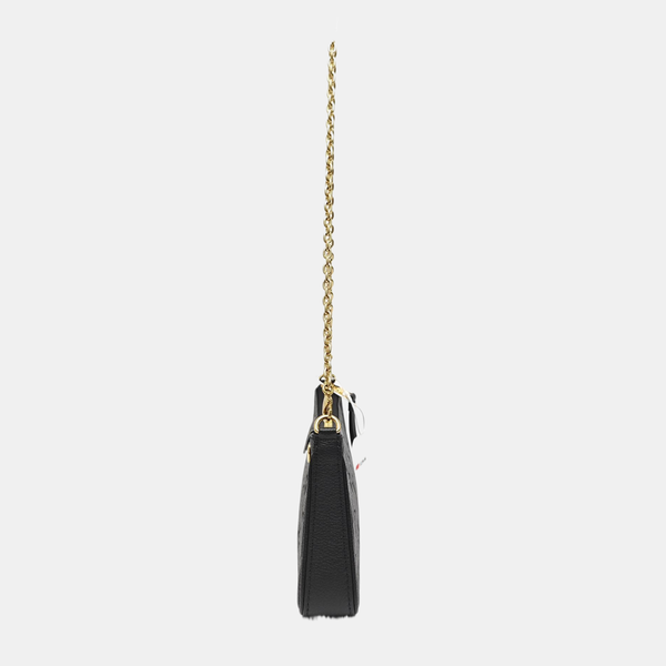 EASY POUCH ON STRAP Monogram Calfskin Black