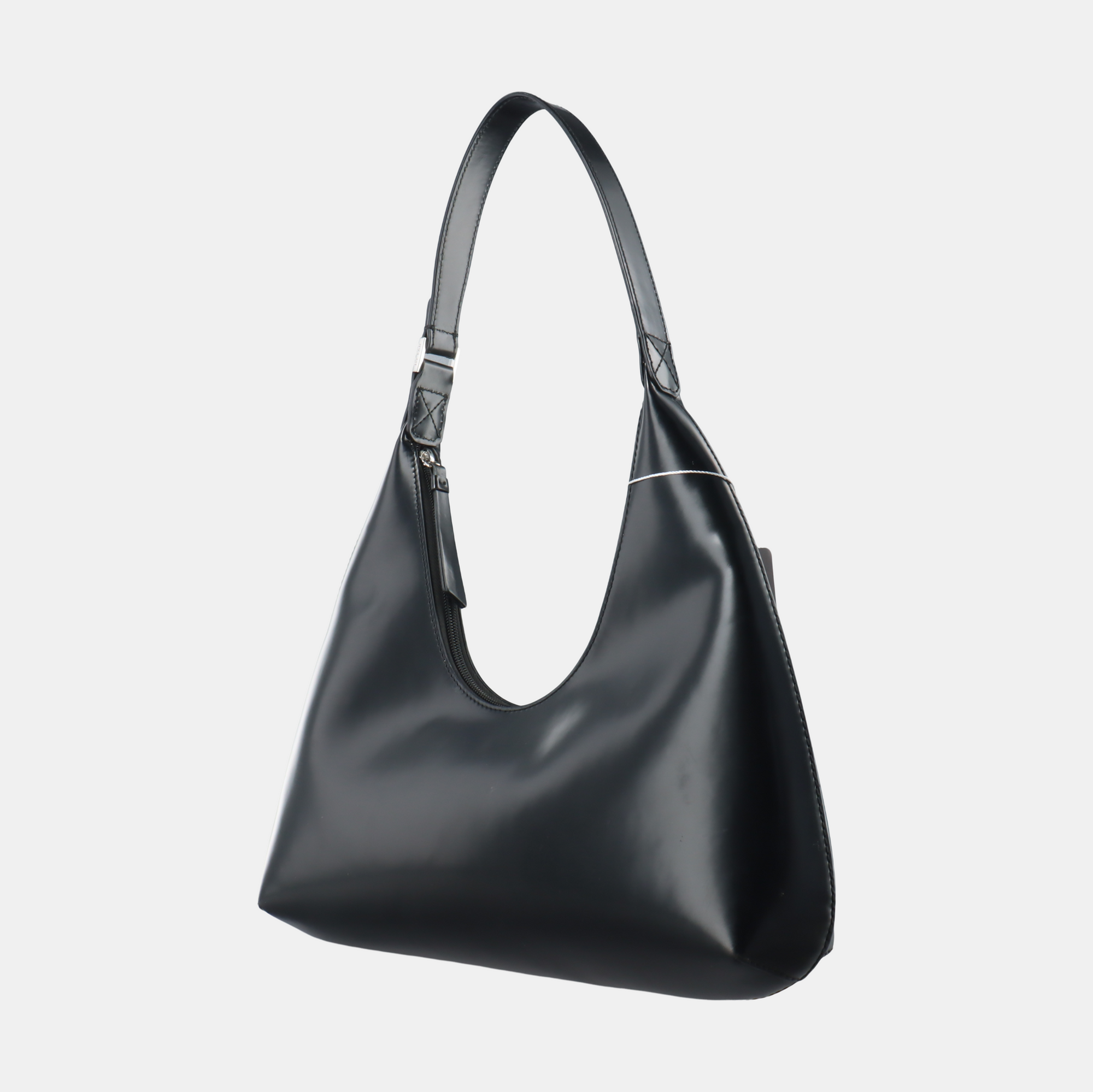 Leather Shoulder Bag Black