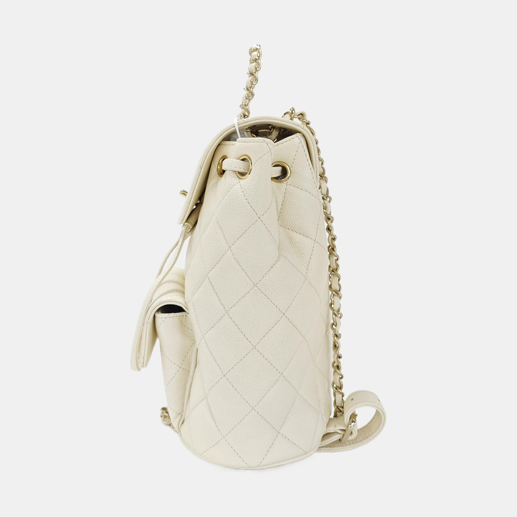 DUMA Quilted Grained Calfskin Beige