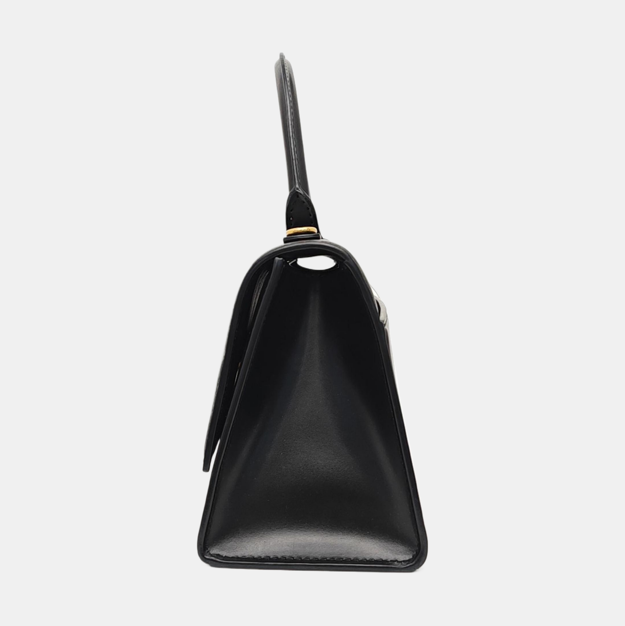 Hourglass S Calfskin Black