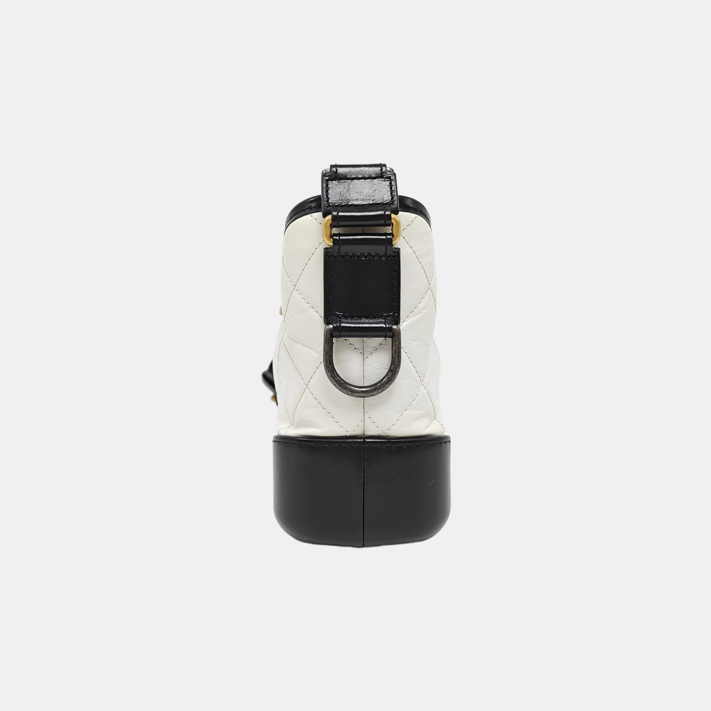 GABRIELLE Small Quilted Calfskin White
