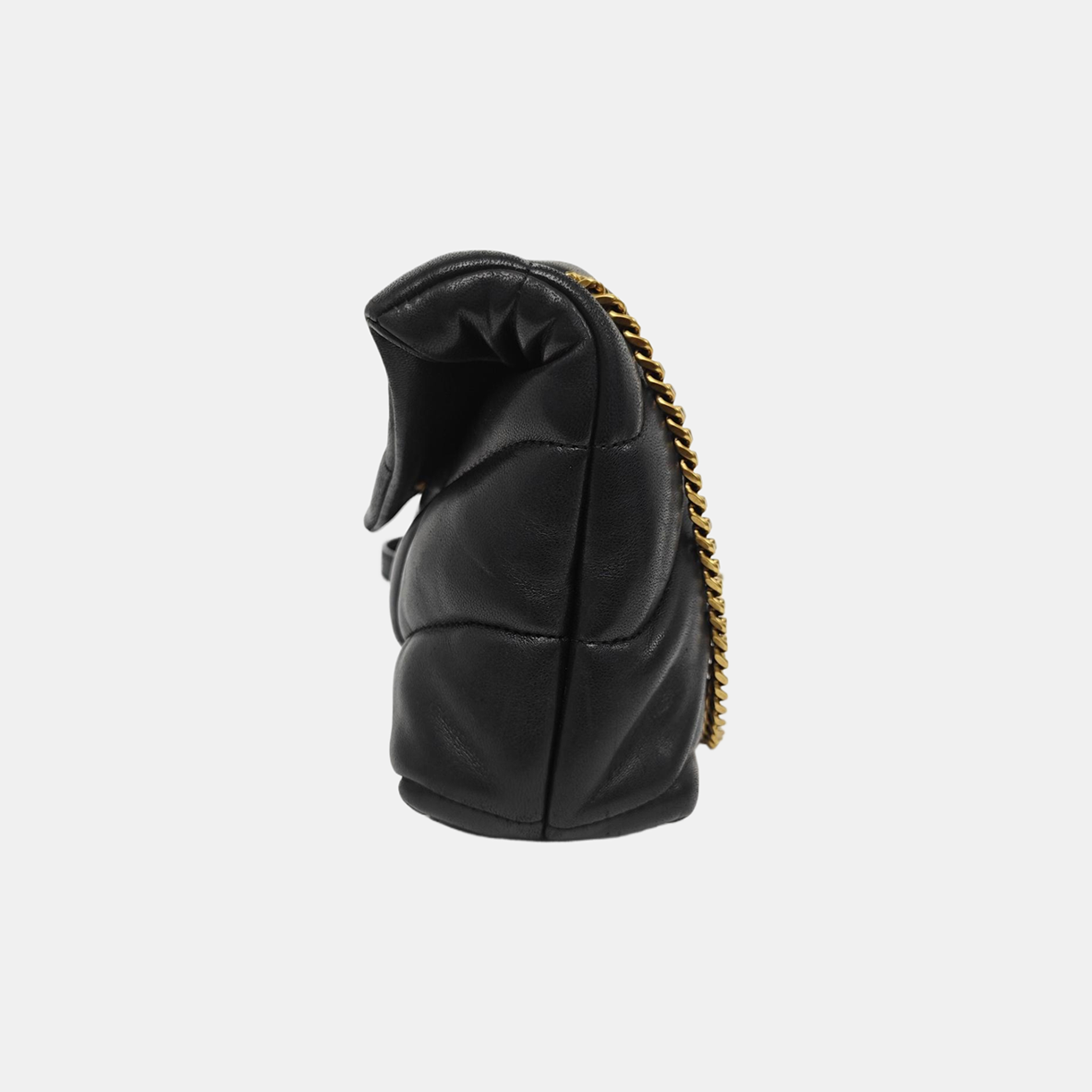 PUFFER Mini Chevron Lambskin Black