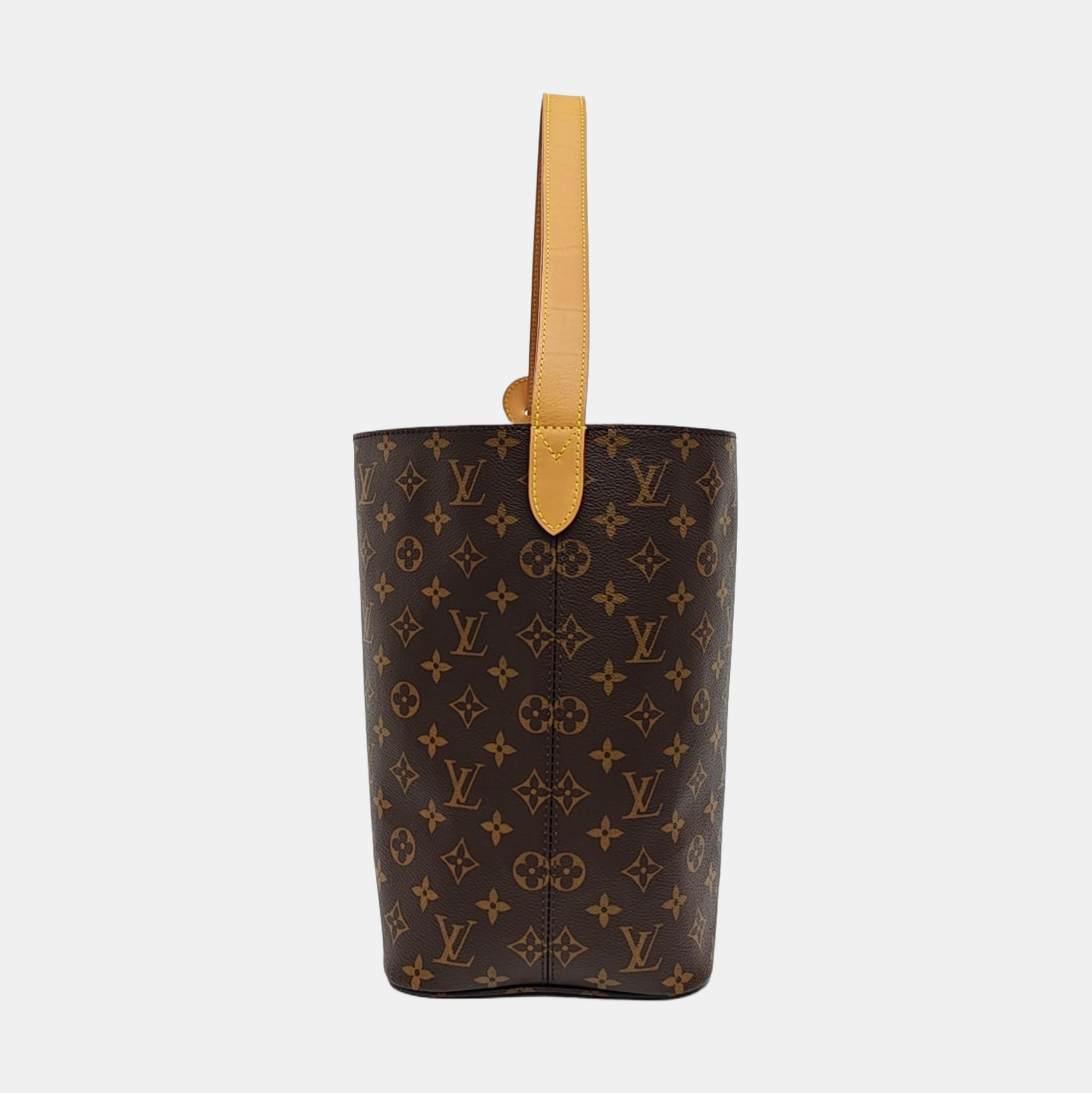 ALL IN GM Monogram Coated Canvas Brown
