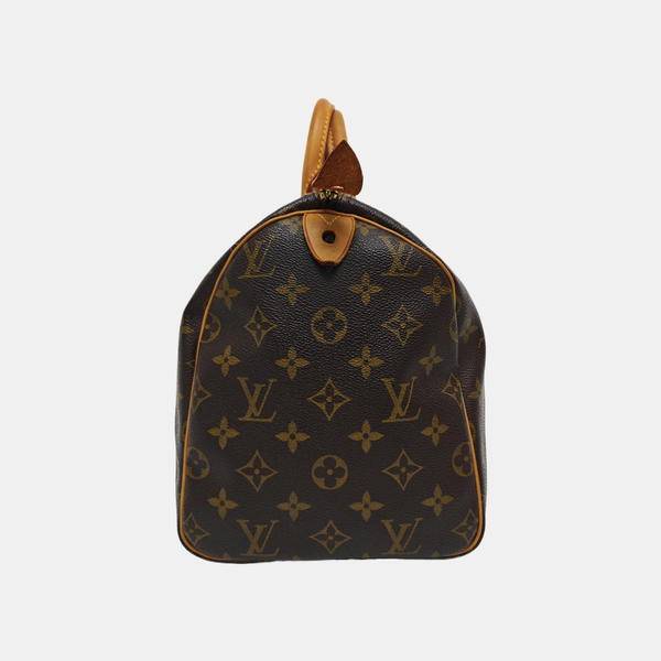 SPEEDY 30 Monogram Coated Canvas Brown