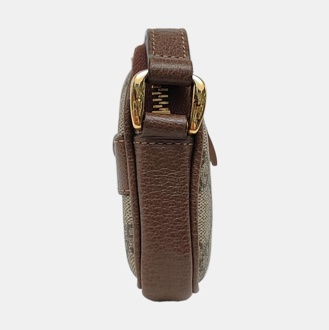 Ophidia Mini Monogram Coated Canvas Beige